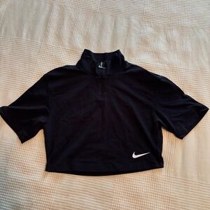 Nike Black Cropped Top